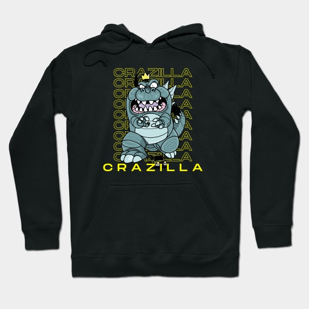 Godzilla / Crazilla Hoodie by Hyptasiys